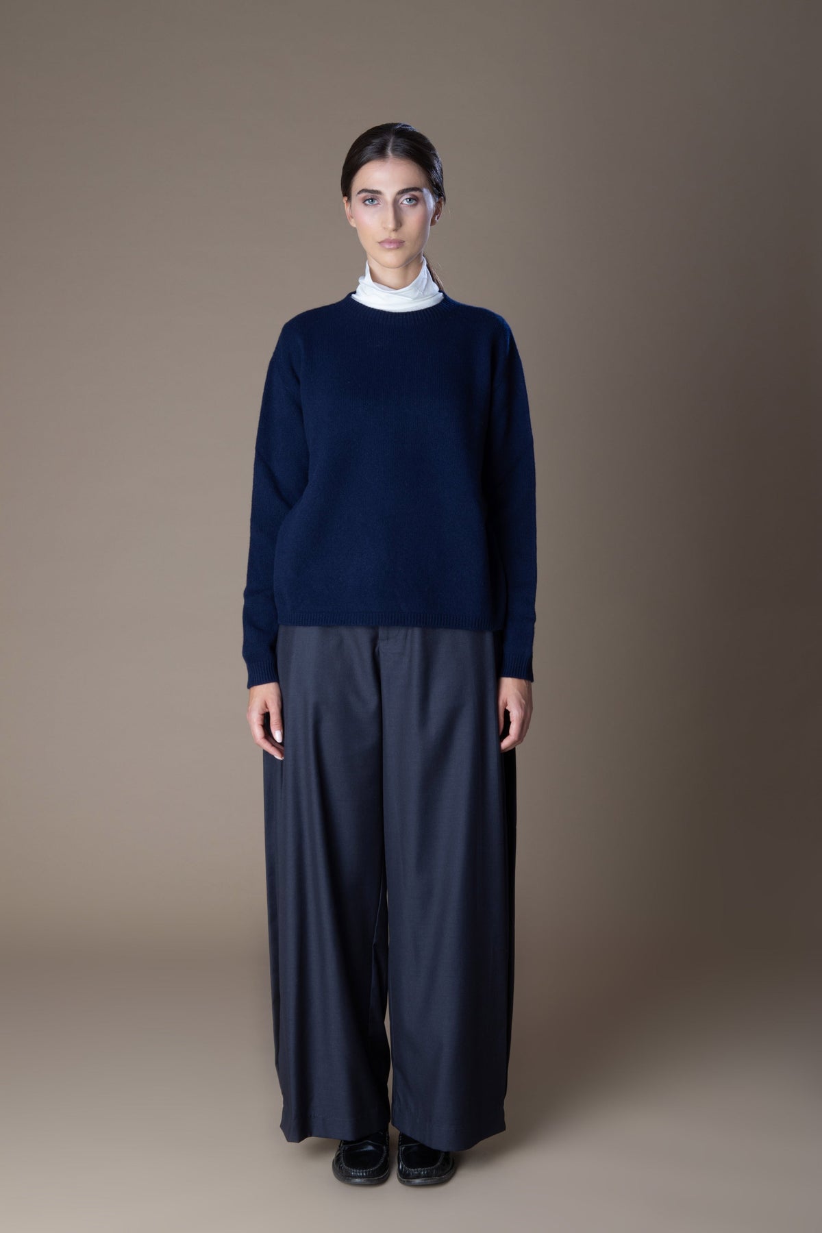 Tailored Wide-Leg Trousers