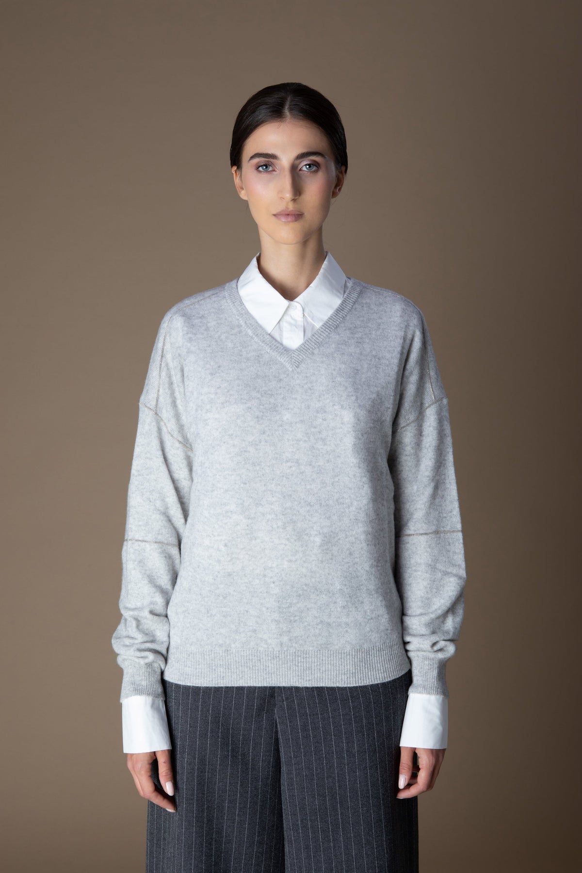 V-Neck Wool Sweater