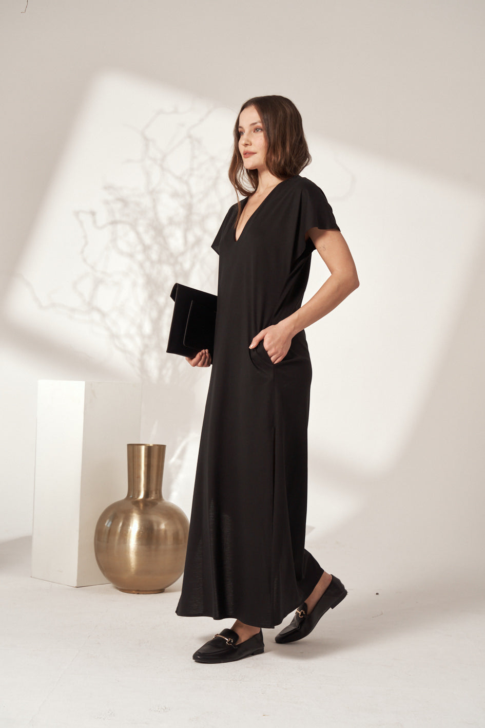 JERSEY LONG DRESS