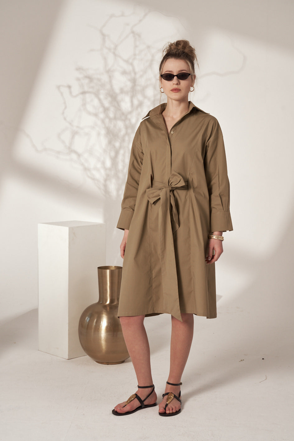 SHIRT POPLIN DRESS