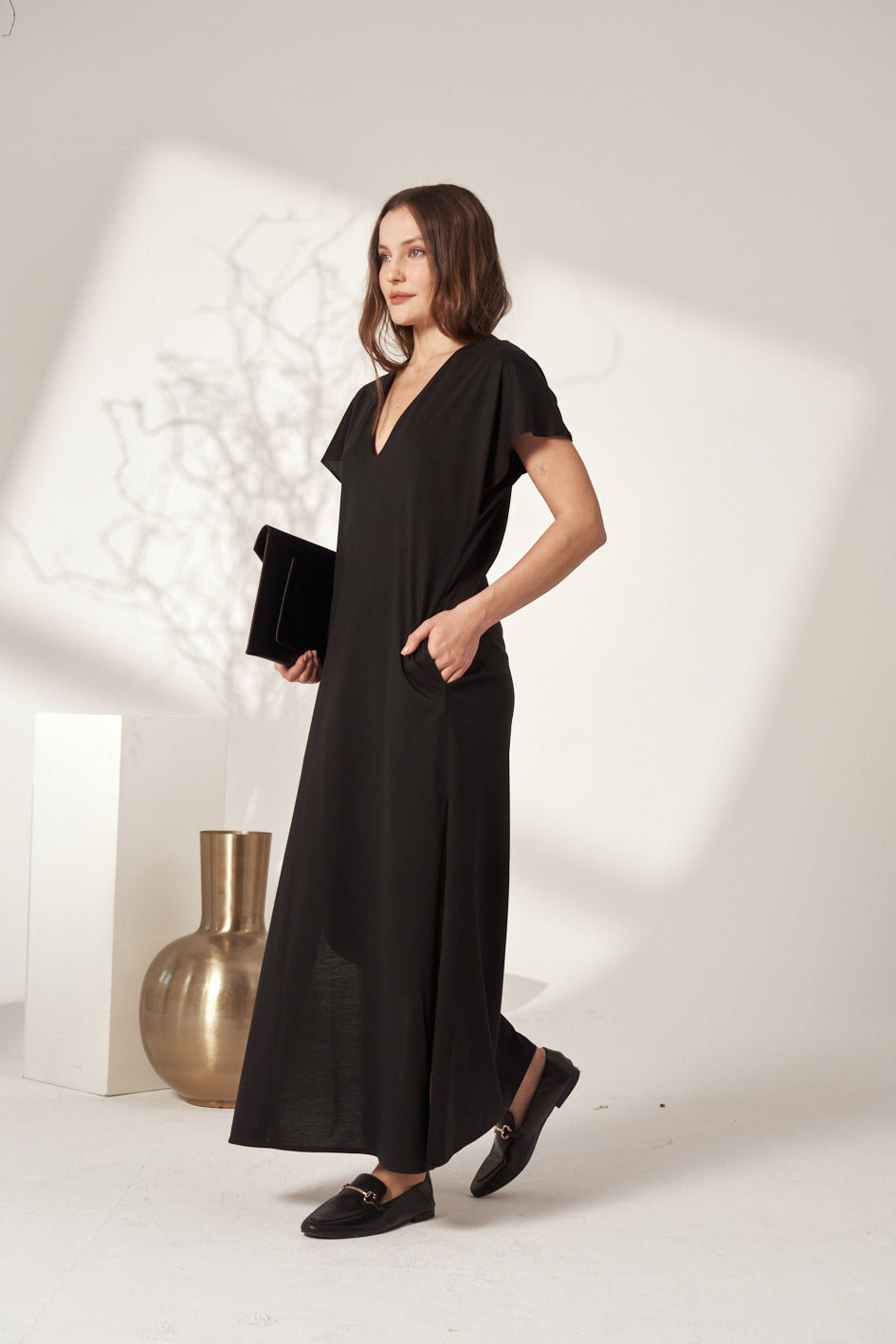 JERSEY LONG DRESS