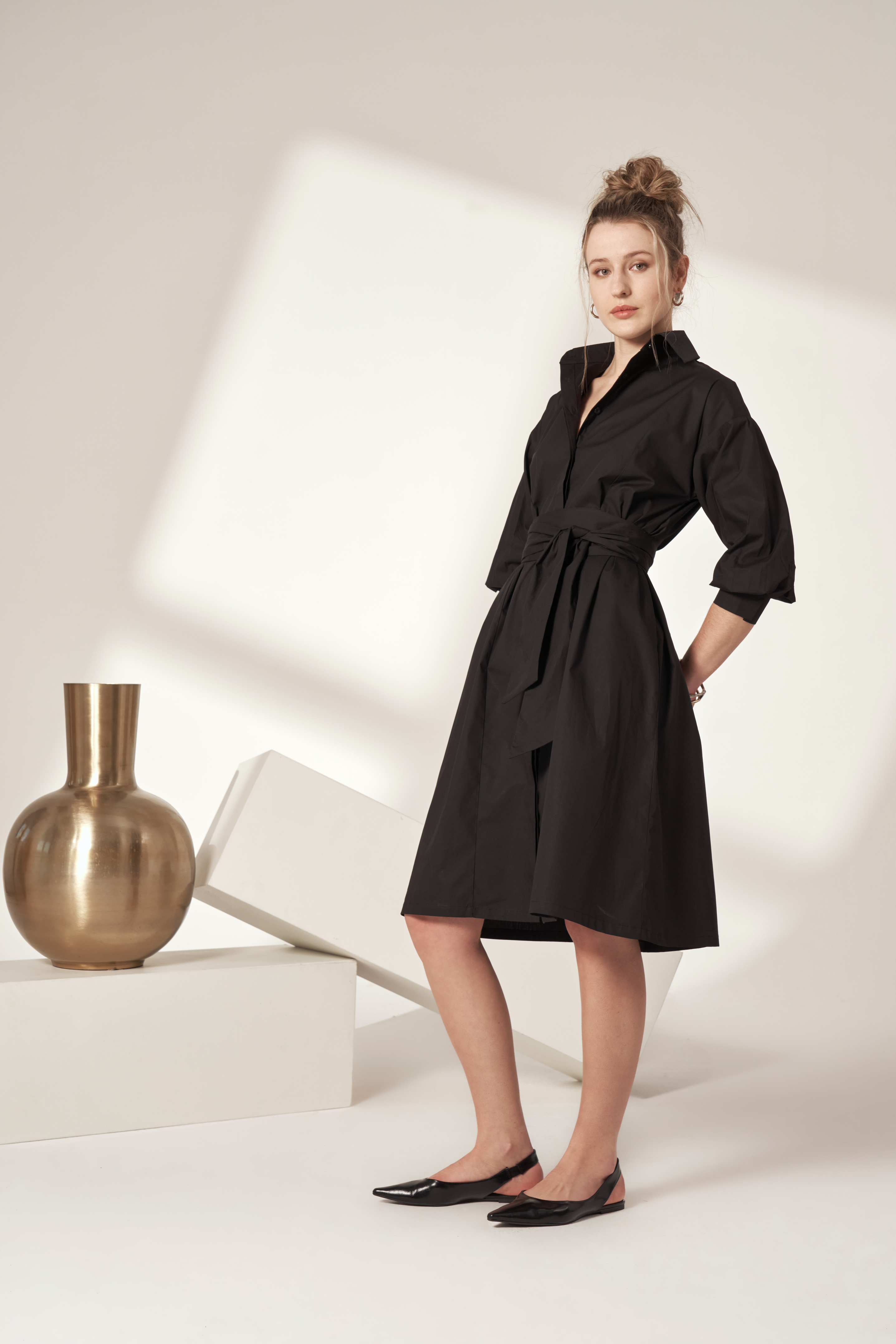 SHIRT POPLIN DRESS
